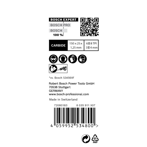 Hoja de sierra sable EXPERT 'Multi Material' 956 XHM, 10 unidades