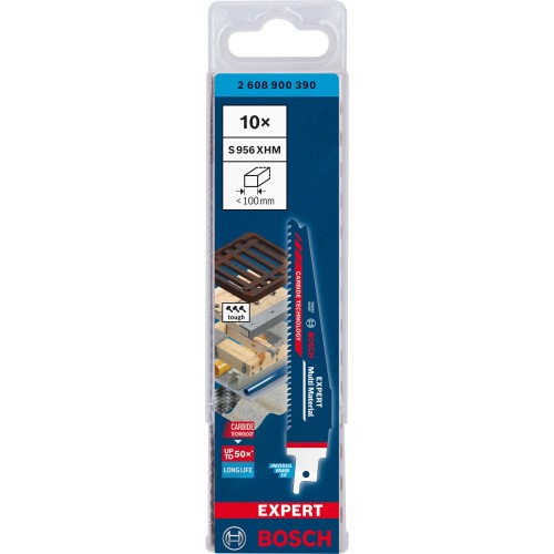 Hoja de sierra sable EXPERT 'Multi Material' 956 XHM, 10 unidades