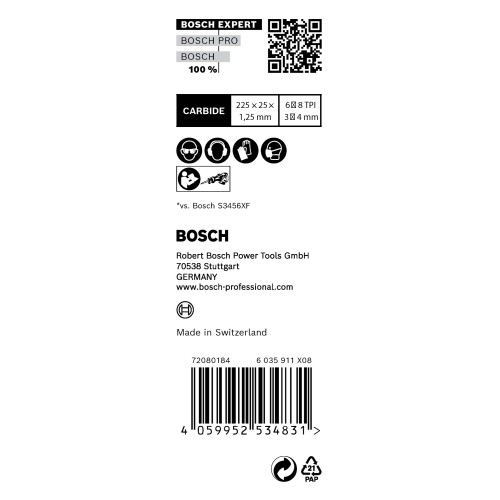 Hoja de sierra sable EXPERT 'Multi Material' S 1156 XHM, 10 unidades