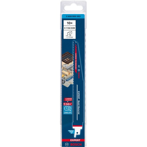 Hoja de sierra sable EXPERT 'Multi Material' S 1156 XHM, 10 unidades