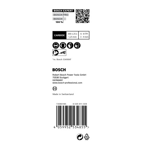 Hoja de sierra sable EXPERT 'Multi Material' S 1256 XHM, 10 unidades
