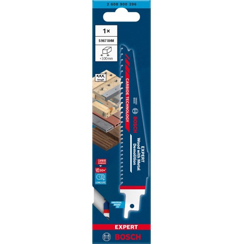 Hoja de sierra sable EXPERT Wood with Metal Demolition S967XHM 1 uds.