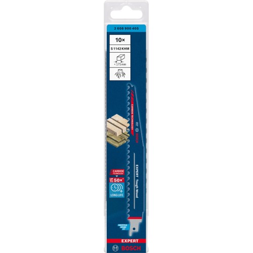 Hoja de sierra sable EXPERT 'Tough Wood' S 1142 KHM, 10 unidades