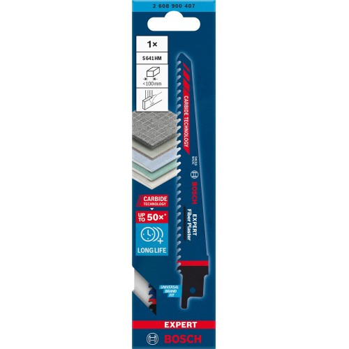 Hoja de sierra sable EXPERT ‘Fiber Plaster’ S 641 HM, 1 unidad