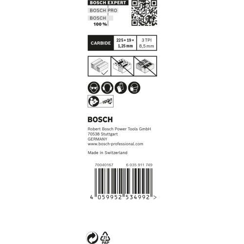 Hoja de sierra sable EXPERT ‘Aerated Concrete’ S 1141 HM, 10 unidades