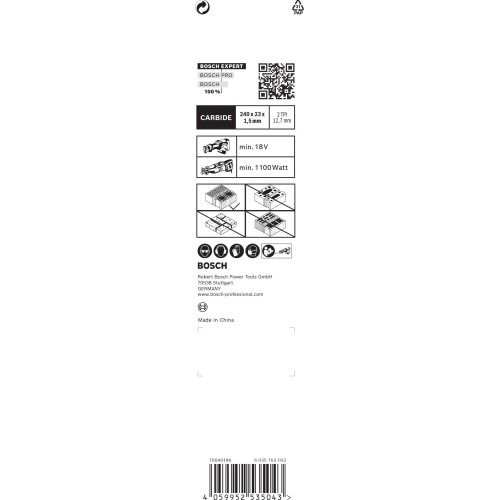 Hoja de sierra sable EXPERT 'Hollow Brick' S 1543 HM, 1 unidad