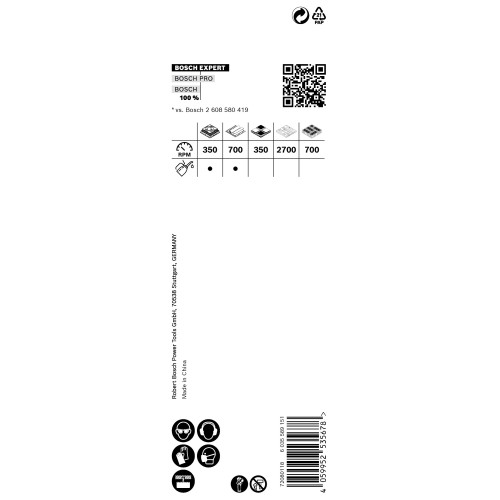 Sierra de corona EXPERT Tough Material de 25 x 60 mm