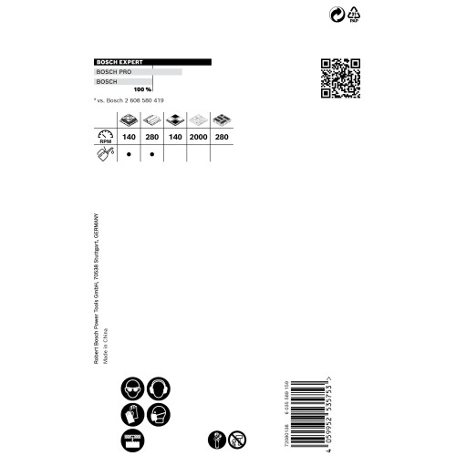 Sierra de corona EXPERT Tough Material de 60 x 60 mm