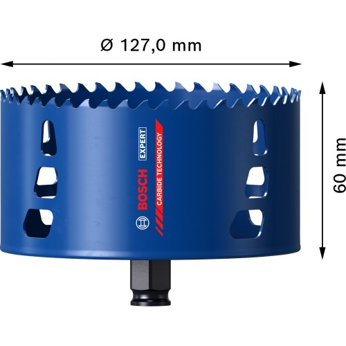 Sierra de corona EXPERT Tough Material de 127 x 60 mm