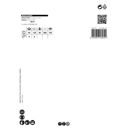 Sierra de corona EXPERT Tough Material de 127 x 60 mm