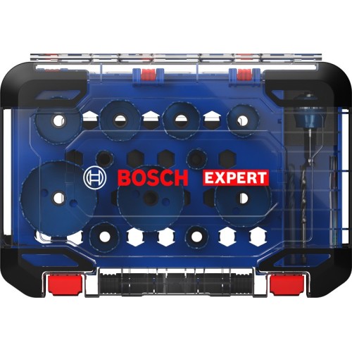 Set de sierras de corona EXPERT Multi Material de 20/22/25/32/35/40/44/51/60/68/76 mm, 14 uds.