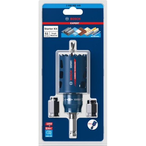 Kit de iniciación de sierras de corona EXPERT Multi Material de 51 x 60 mm