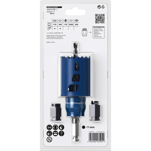 Kit de iniciación de sierras de corona EXPERT Multi Material de 51 x 60 mm