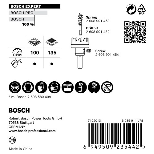 Sierra de corona EXPERT Construction Material de 19 x 60 mm