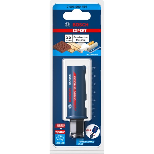 Sierra de corona EXPERT Construction Material de 25 x 60 mm