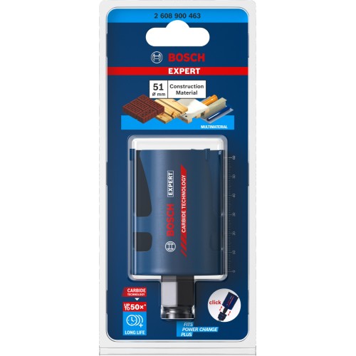 Sierra de corona EXPERT Construction Material de 51 x 60 mm