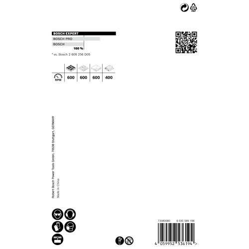 Sierra de corona EXPERT Construction Material de 76 x 60 mm