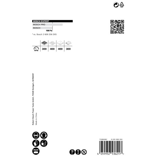 Sierra de corona EXPERT Construction Material de 80 x 60 mm