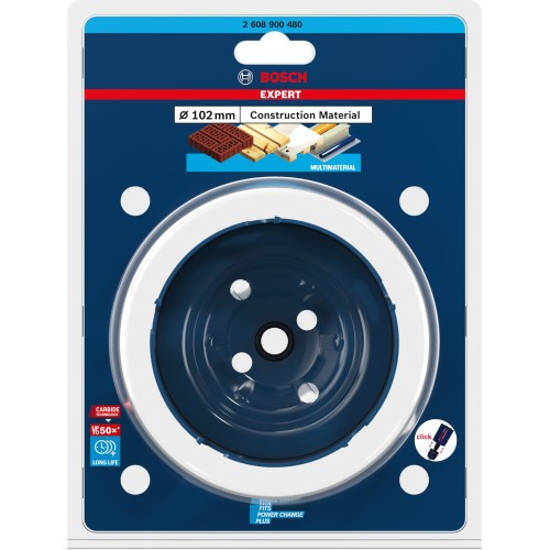 Sierra de corona EXPERT Construction Material de 102 x 60 mm