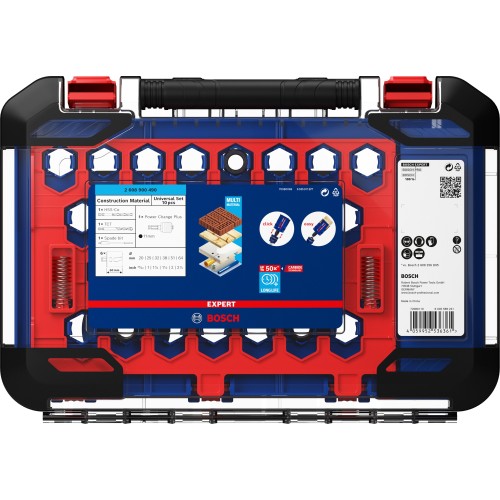 Set de sierra de corona EXPERT Construction Material de 20/25/32/38/51/64 mm, 10 unidades