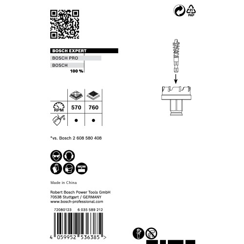 Sierra de corona EXPERT Sheet Metal de 21 x 5 mm