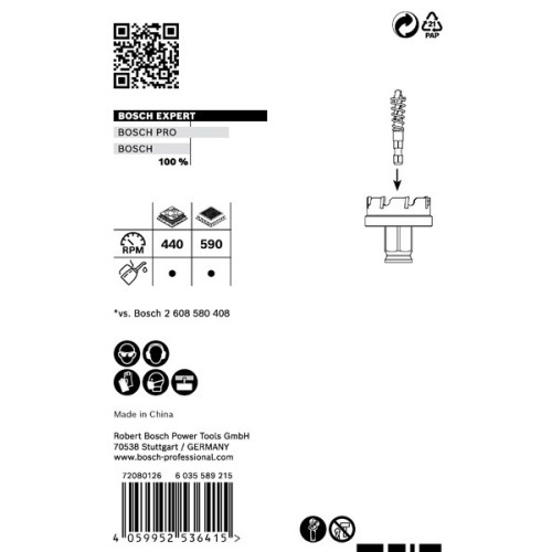 Sierra de corona EXPERT Sheet Metal de 27 x 5 mm