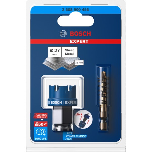 Sierra de corona EXPERT Sheet Metal de 27 x 5 mm