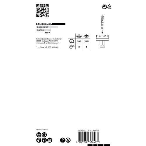 Sierra de corona EXPERT Sheet Metal de 68 x 5 mm