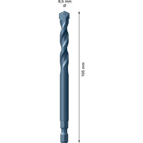 Broca centradora EXPERT Power Change Plus TCT 8,5 x 105 mm