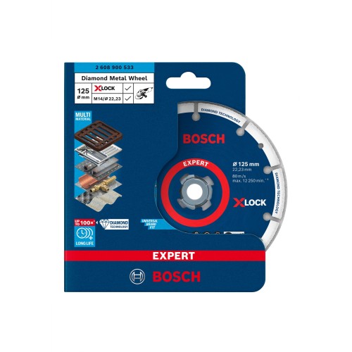 Disco de corte EXPERT Diamond Metal Wheel X-LOCK de 125 x 22,23 mm