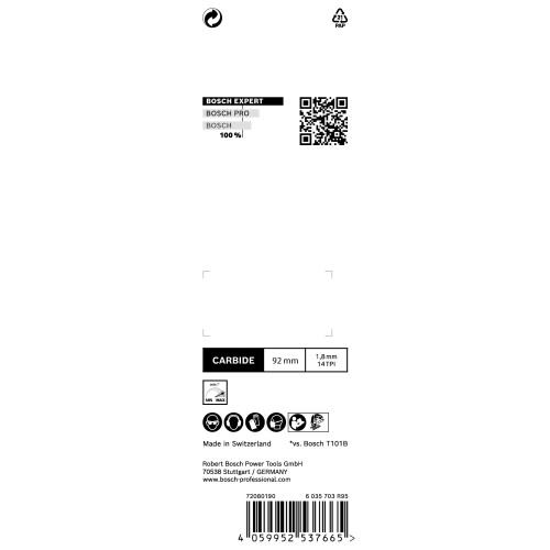 Hoja de sierra de calar EXPERT Laminate Clean T128BHM, 3 uds.