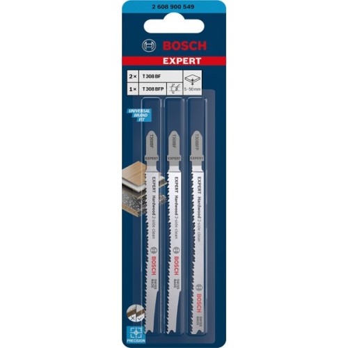 Set de hojas de sierra de calar EXPERT Hardwood 2-side clean T308BF/BFP, 2 uds.