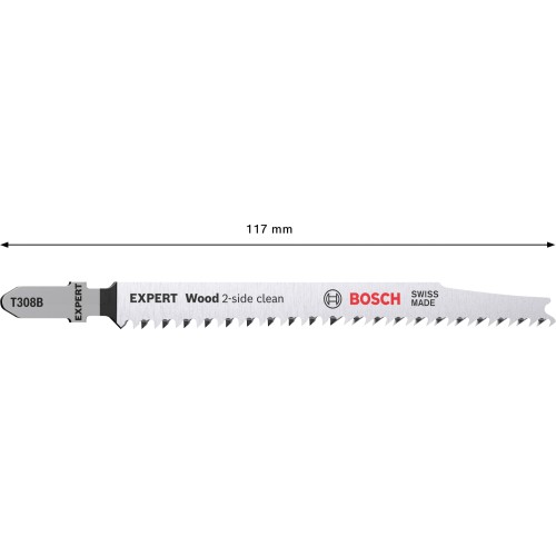 Hoja de sierra de calar EXPERT 'Wood 2-side clean' T 308 B, 3 unidades