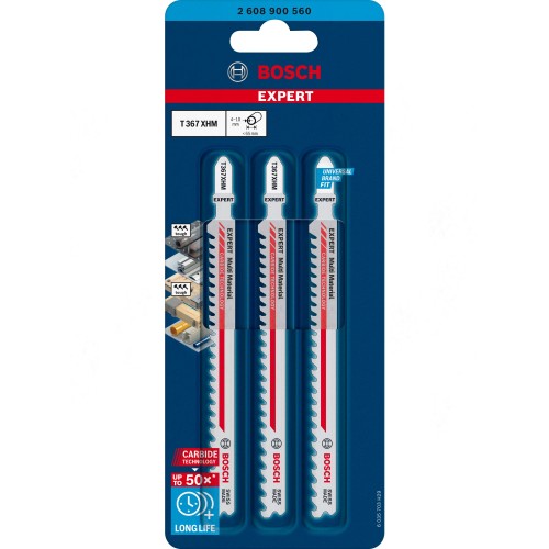 Hoja de sierra de calar EXPERT 'Multi Material' T 367 XHM, 3 unidades