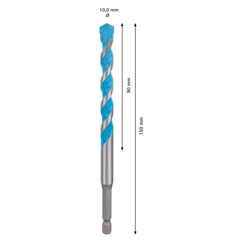 Broca EXPERT HEX-9 MultiConstruction de 10 x 90 x 150 mm