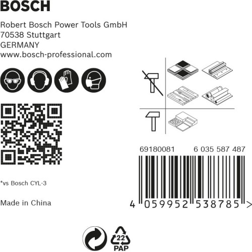 Set de 5 brocas EXPERT HEX-9 MultiConstruction de 4/5/6/6/8 mm