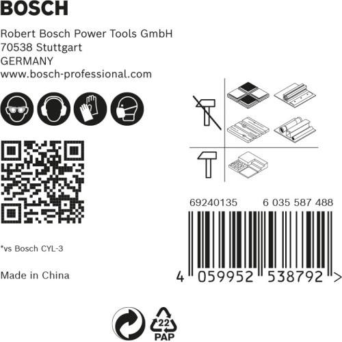 Set de 6 brocas EXPERT HEX-9 MultiConstruction de 5,5/6/6/7/8 mm