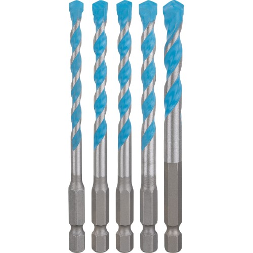 Set de 6 brocas EXPERT HEX-9 MultiConstruction de 5,5/6/6/7/8 mm