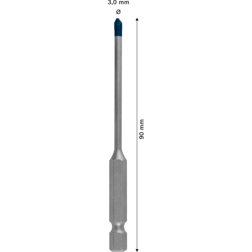 Broca EXPERT HEX-9 Hard Ceramic, 3 x 90 mm