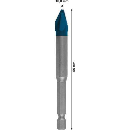 Broca EXPERT HEX-9 Hard Ceramic, 10 x 90 mm