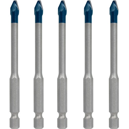 Set de brocas para tejas EXPERT HEX-9 Hard Ceramic de 6 mm, 5 unidades
