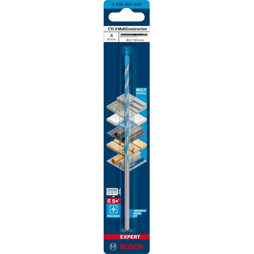 Broca EXPERT CYL-9 MultiConstruction de 4 x 80 x 130 mm