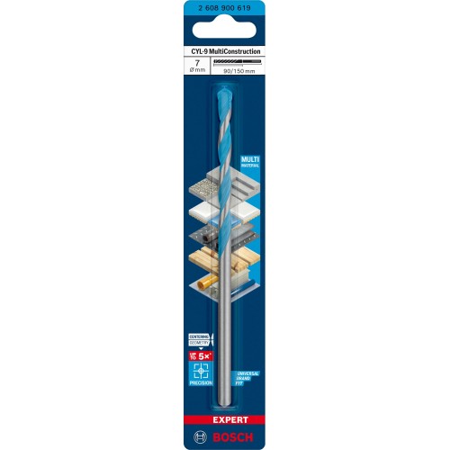 Broca EXPERT CYL-9 MultiConstruction de 7 x 90 x 150 mm