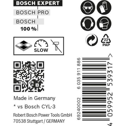 Broca EXPERT CYL-9 MultiConstruction de 5 x 50 x 85 mm, 10 unidades