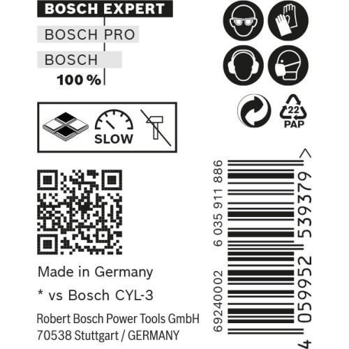 Broca EXPERT CYL-9 MultiConstruction de 10 x 80 x 120 mm, 8 unidades