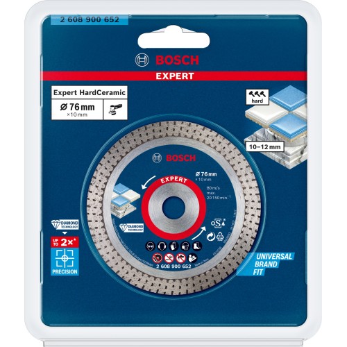 Disco de corte de diamante EXPERT HardCeramic 76 mm de 76 x 1,5 x 10 mm