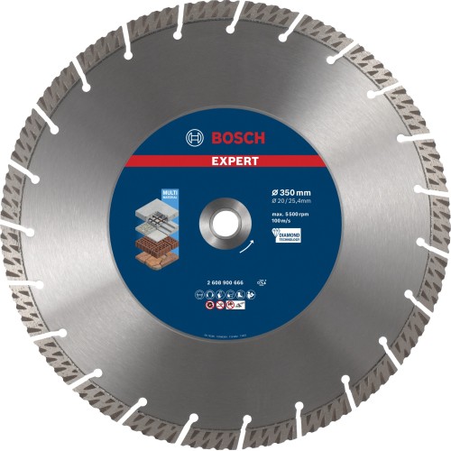 Disco de corte de diamante EXPERT MultiMaterial de 350 x 20/25,40 x 3,3 x 15 mm