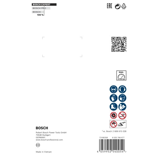 Disco de corte de diamante EXPERT MultiMaterial X-LOCK de 125 x 22,23 x 2,4 x 12 mm