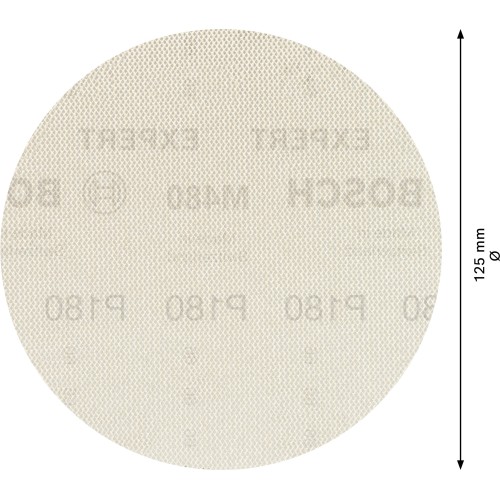 Malla de lija EXPERT M480 para lijadoras excéntricas de 125 mm, G 180, 5 unidades