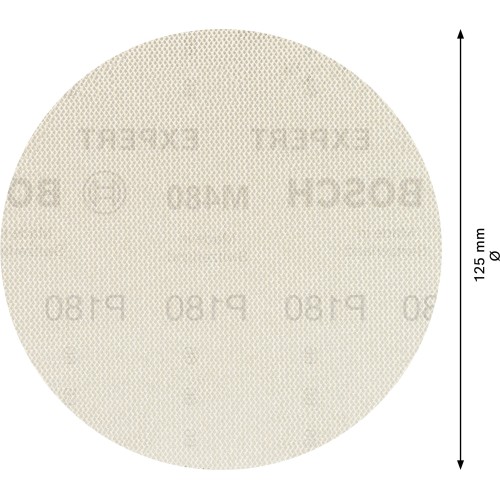 Malla de lija EXPERT M480 para lijadoras excéntricas de 125 mm, G 180, 50 unidades